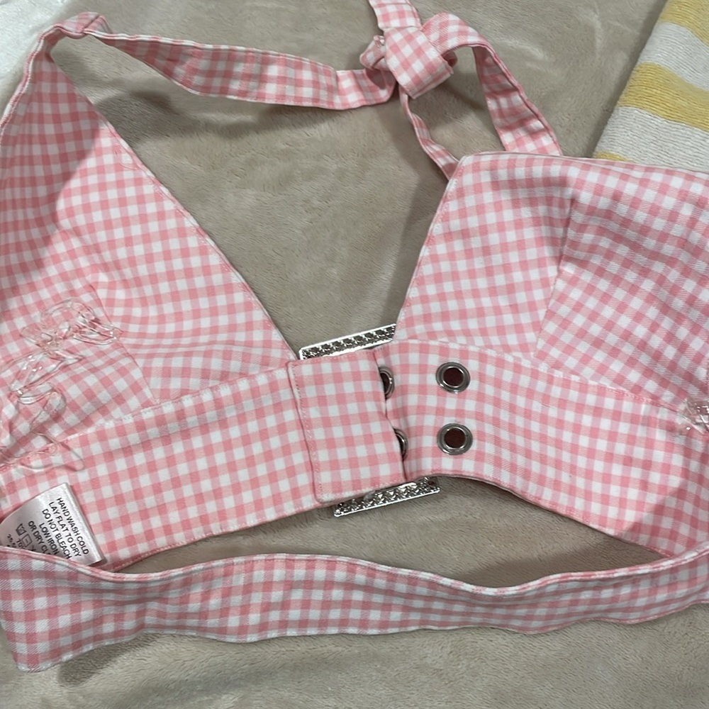 🌸AKIRA Pink Gingham Halter Top🌸💕 - Picture 5 of 5